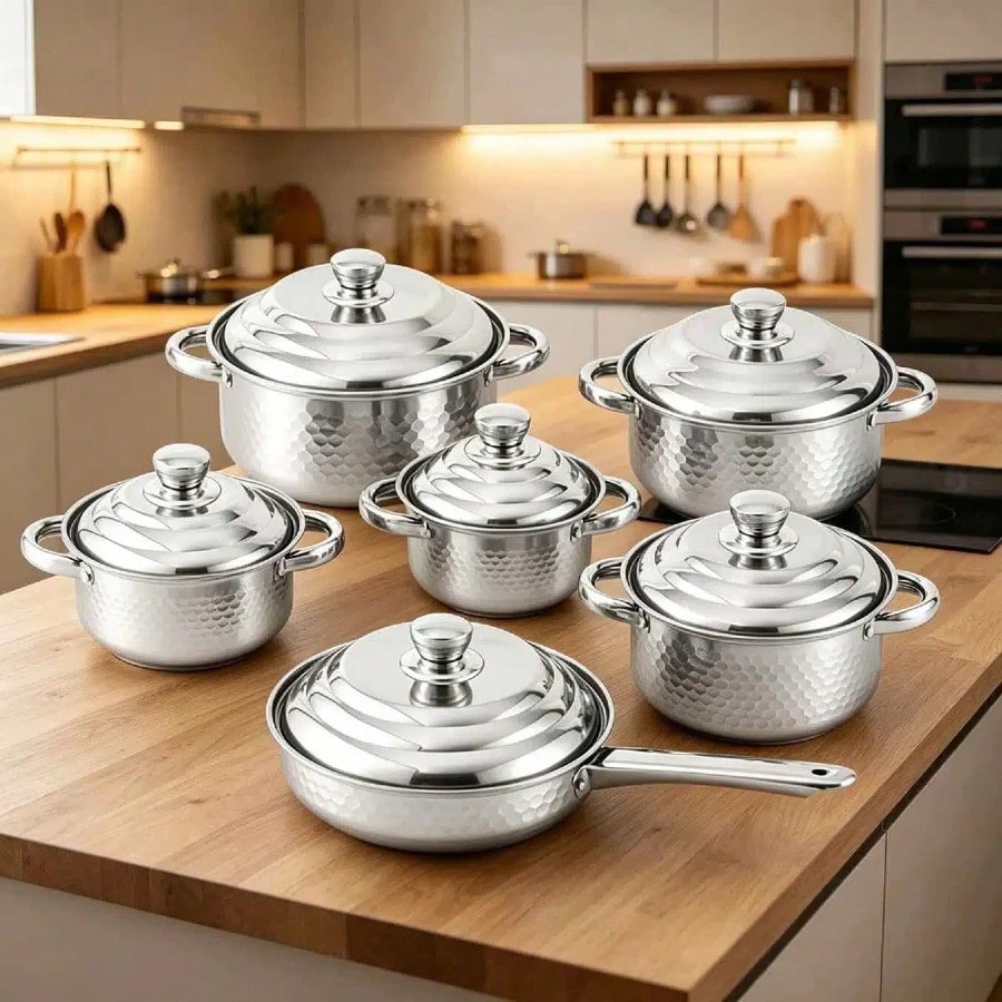 Mom'S Home Cooking - Set di pentole e padelle in