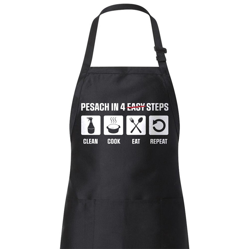 Mom'S Home Cooking - Grembiule nero per cucinare e cuocere,