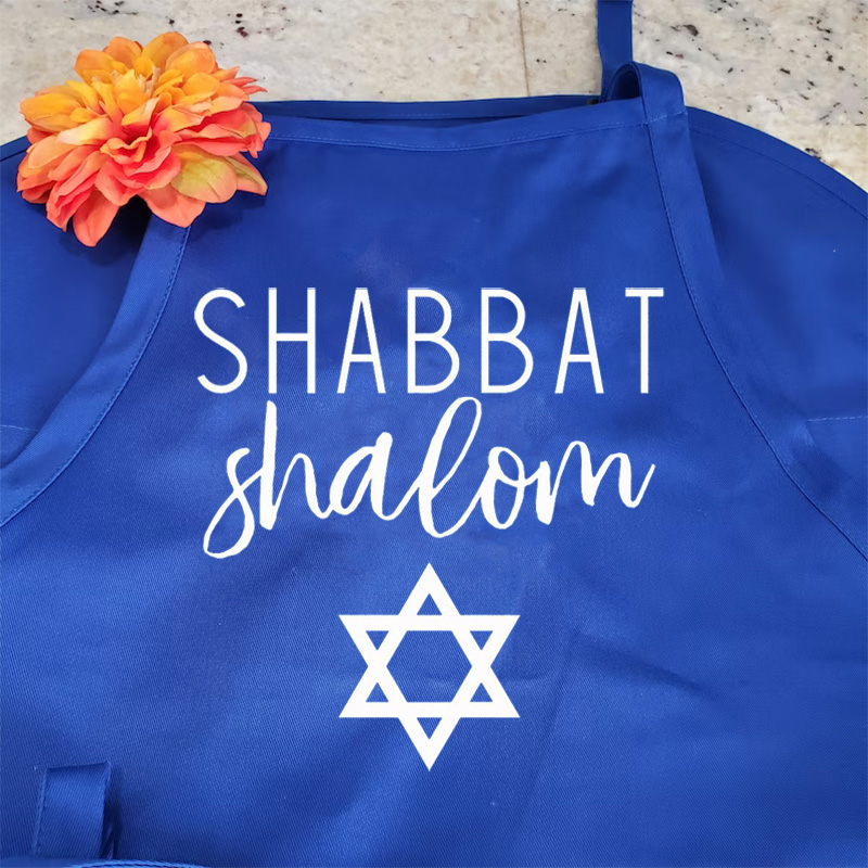 Mom'S Home Cooking - Shabbat Shalom Grembiule da cucina ebraico