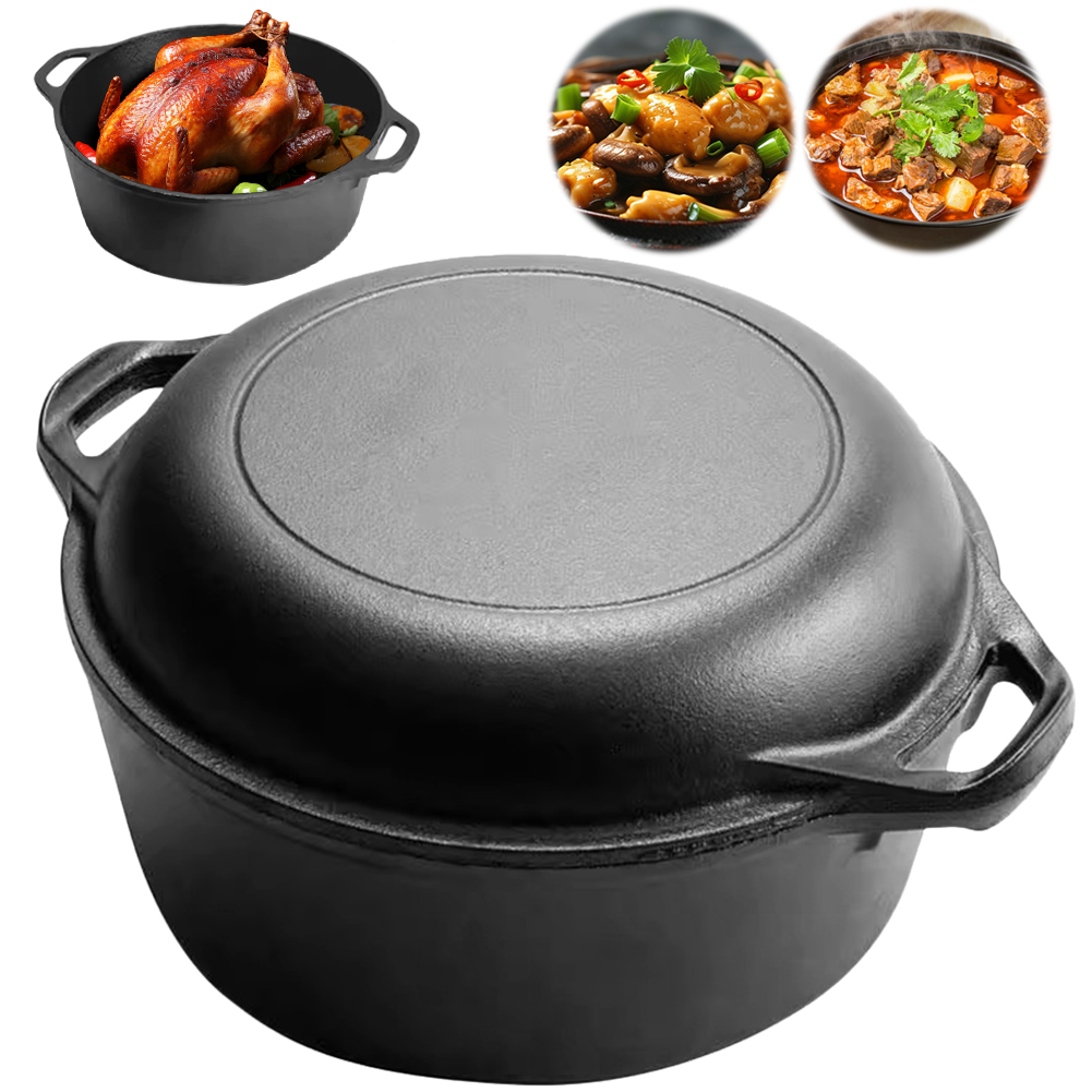 Set di Pentole 2 in 1 in Ghisa - Dutch Oven Enamel recensione e prezzo