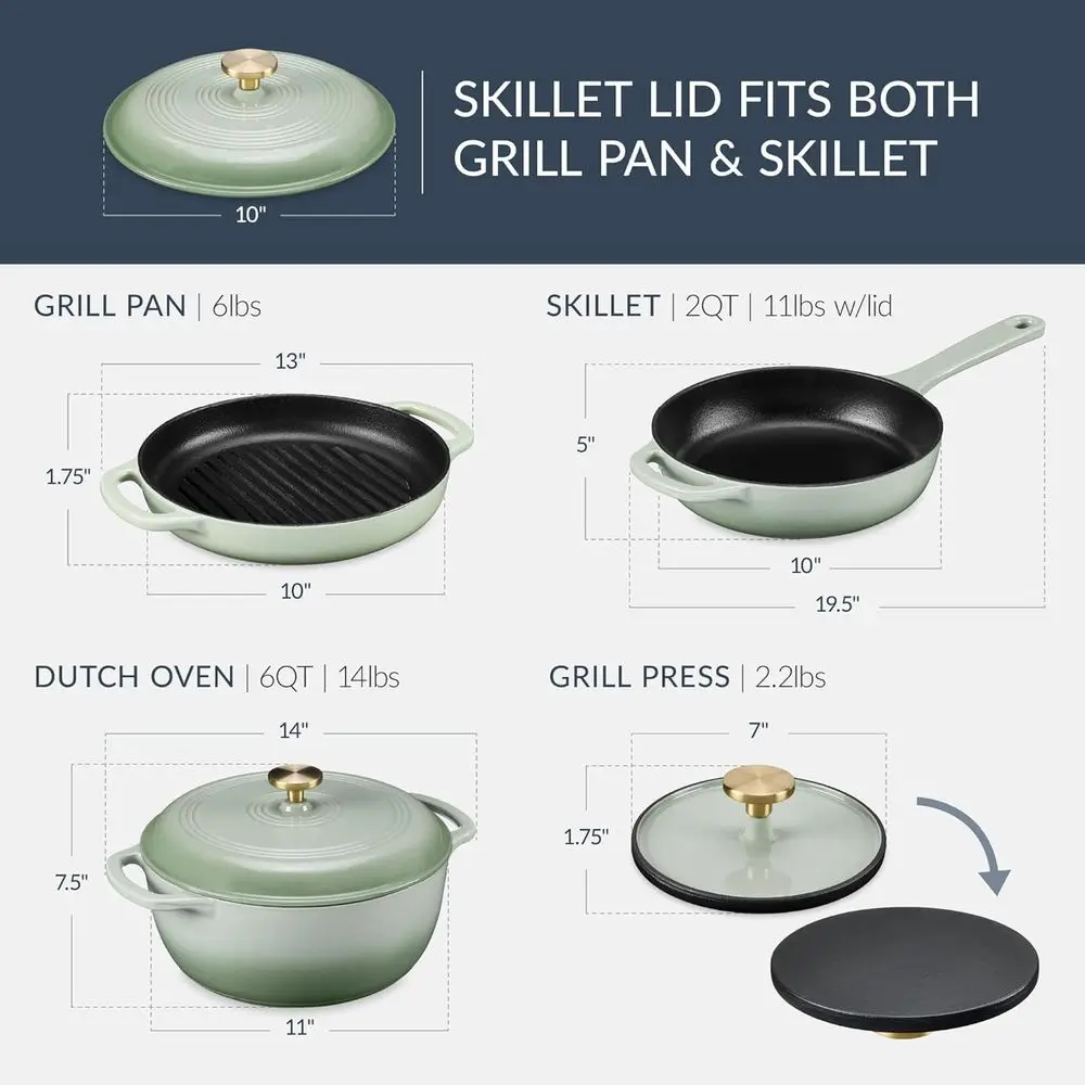 Set di pentole: Padella antiad - Dutch Oven Enamel recensione e prezzo