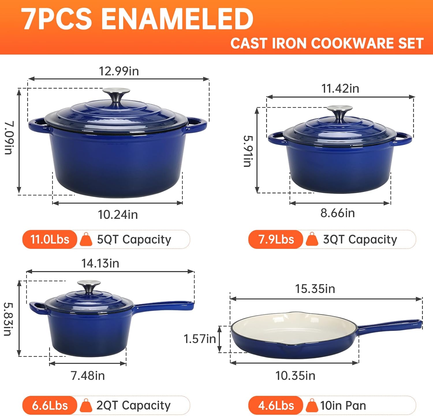 Set di Pentole in Ghisa Smalta - Dutch Oven Enamel recensione e prezzo