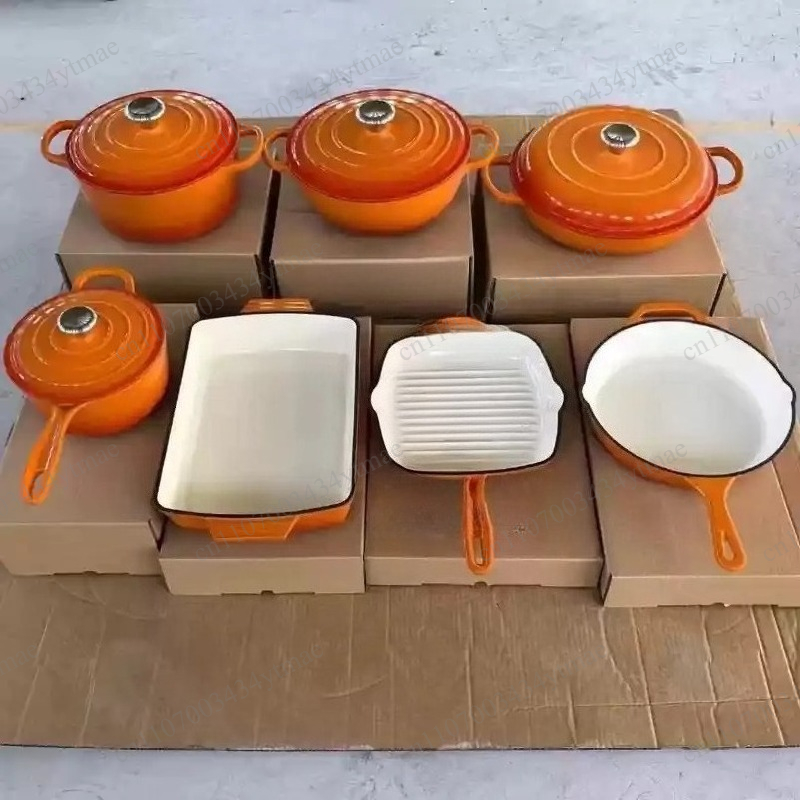 Set di 7 Pezzi in Ghisa Smalta - Dutch Oven Enamel recensione e prezzo